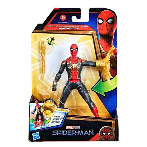 Spider-Man: No Way Home Deluxe Web Spin Action Figure, 6 Inches
