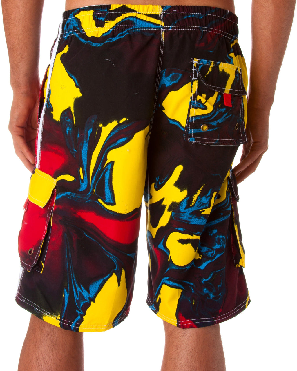 Sakkas Men's Multicolor Wave Boardshorts