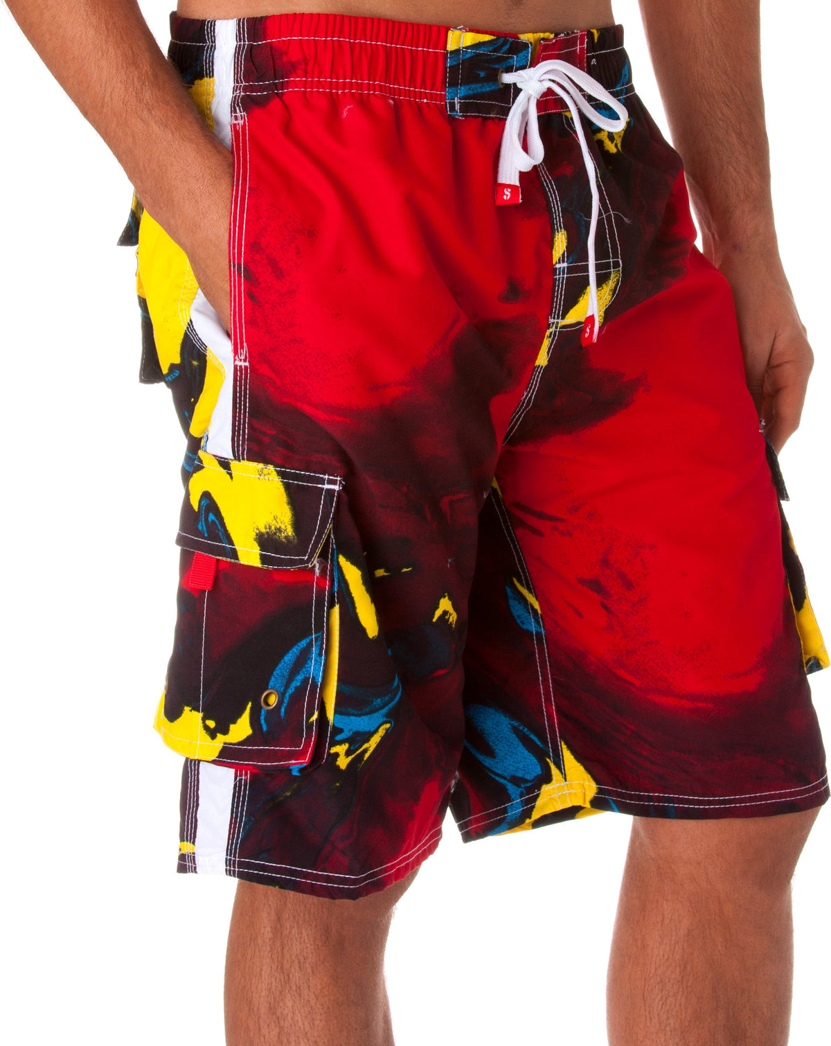 Sakkas Men's Multicolor Wave Boardshorts