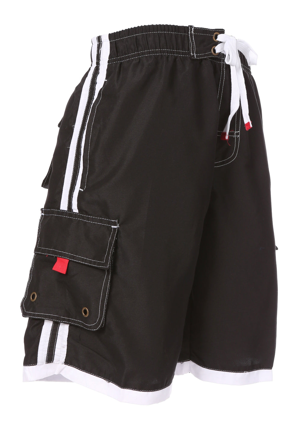Sakkas Men's Contrast Stripe Boardshorts