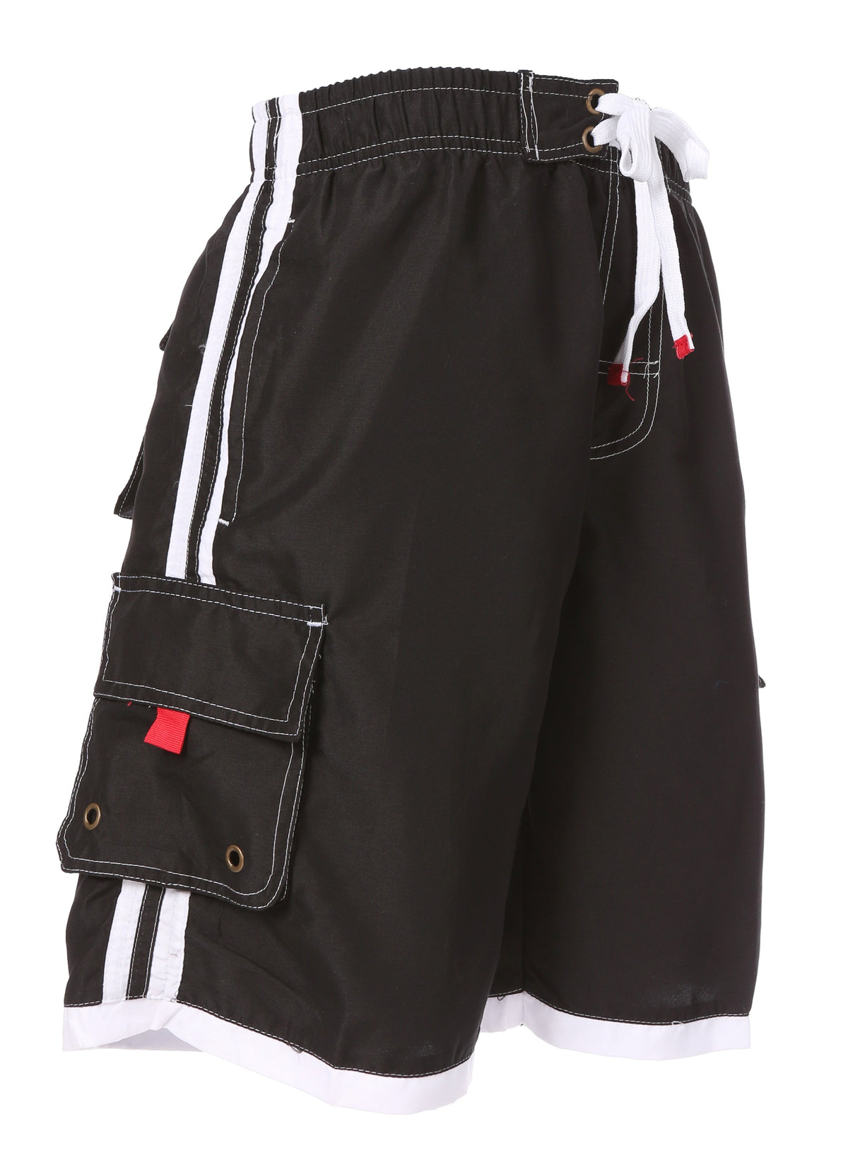 Sakkas Men's Contrast Stripe Boardshorts