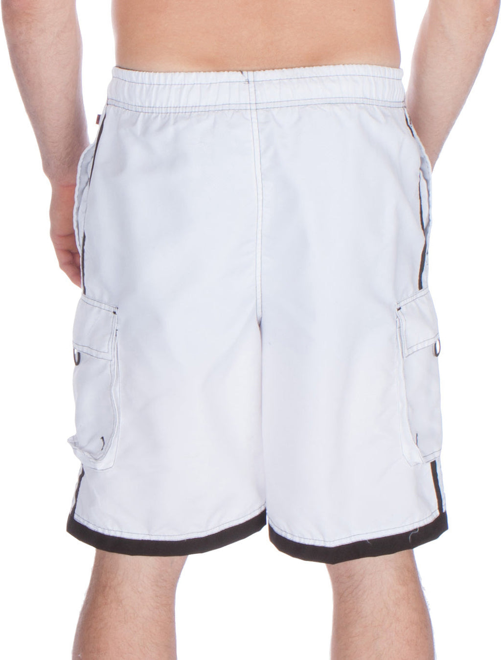 Sakkas Men's Contrast Stripe Boardshorts