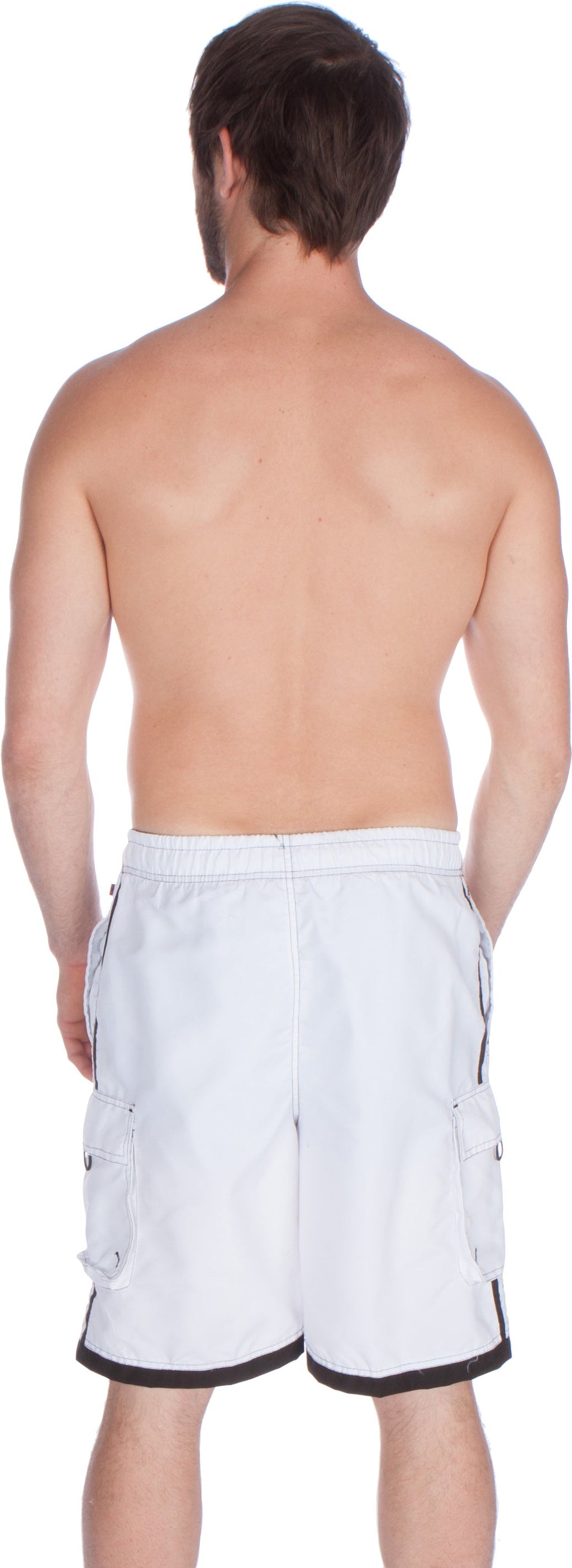 Sakkas Men's Contrast Stripe Boardshorts