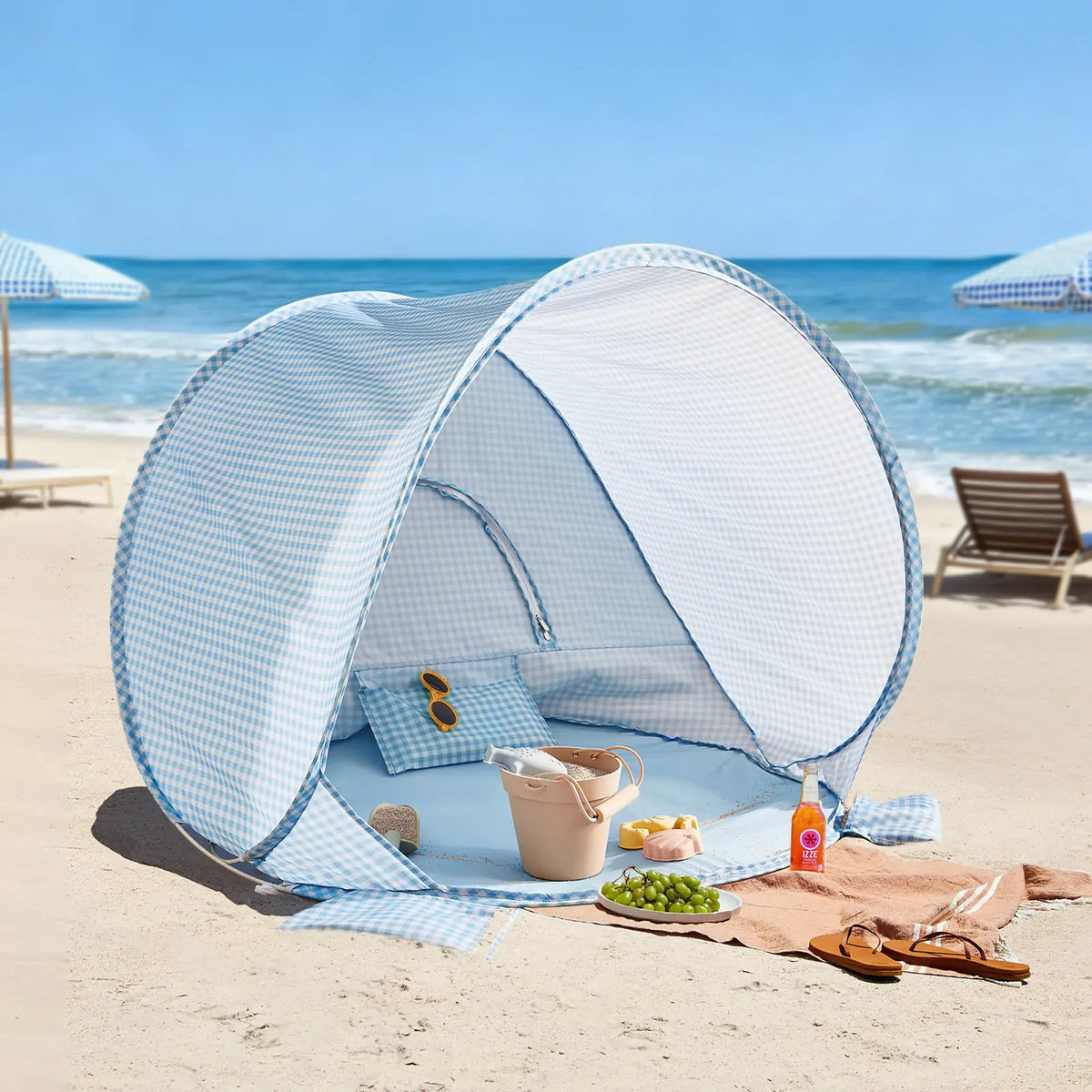 Tiny Land Beach Tent & Sand Toy Set for Kids