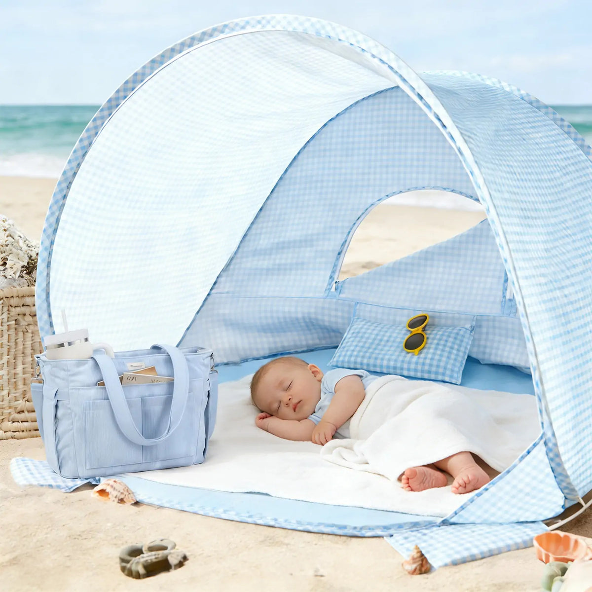 Tiny Land Beach Tent & Sand Toy Set for Kids