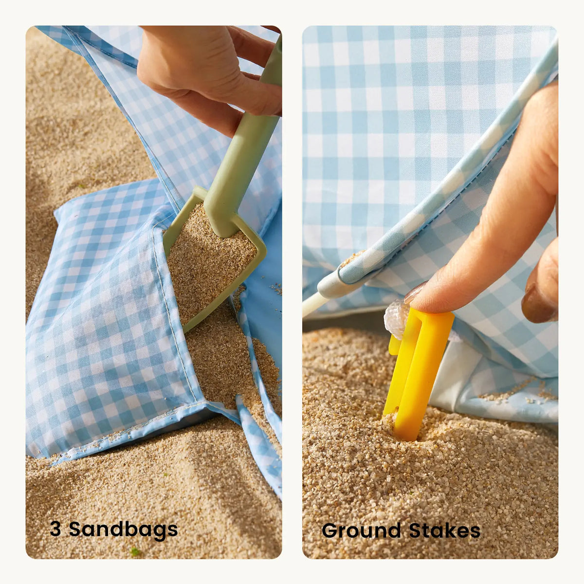 Tiny Land Beach Tent & Sand Toy Set for Kids
