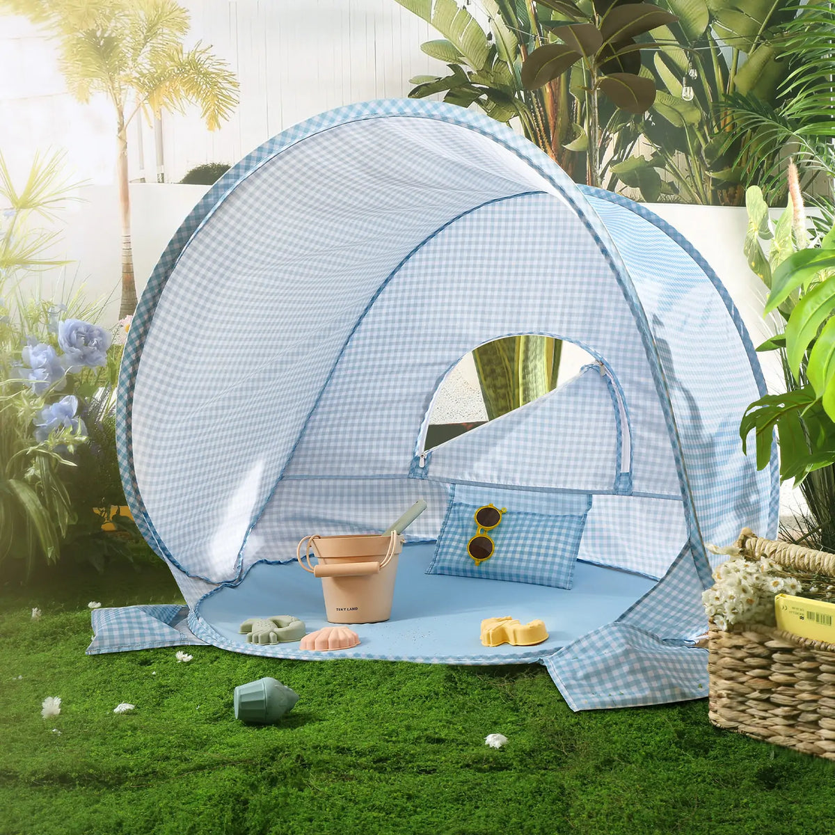 Tiny Land Beach Tent & Sand Toy Set for Kids