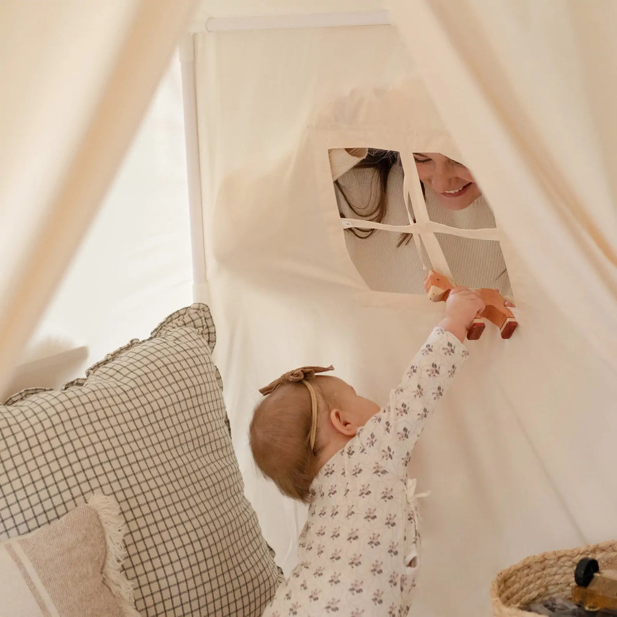 Tiny Land Large Kids’ Play Tent with Star Lights