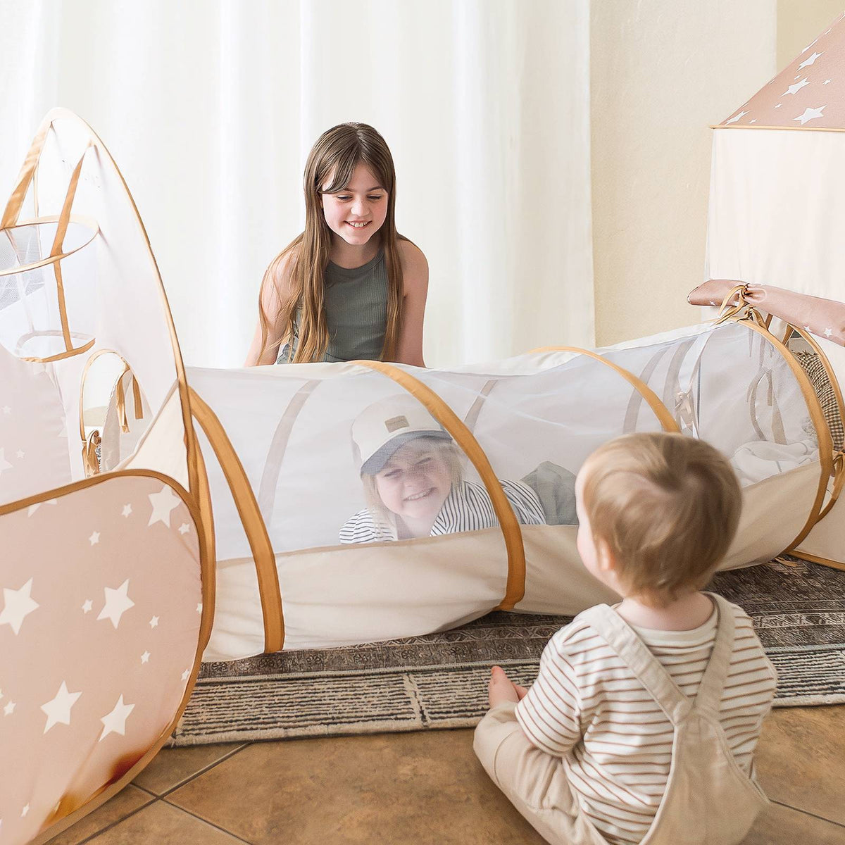Tiny Land Compact Adventure 3-in-1 Play Tunnel Set — Balls Not Included