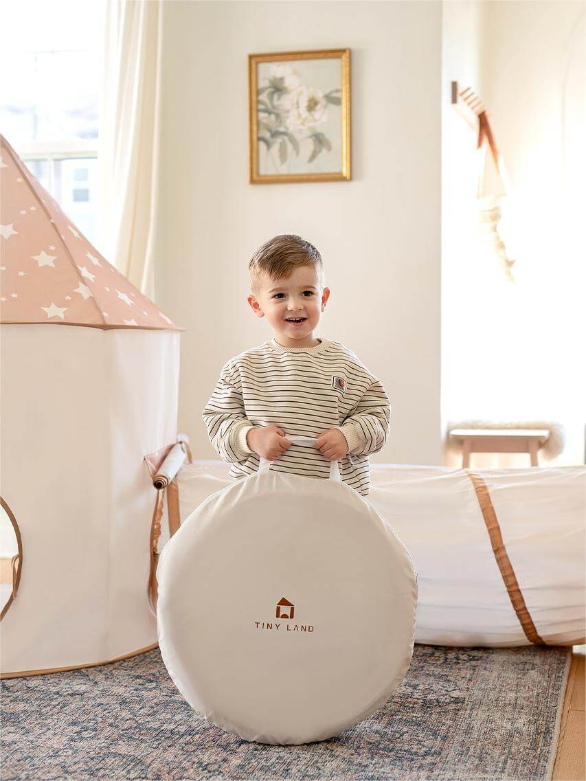 Tiny Land Compact Adventure 3-in-1 Play Tunnel Set — Balls Not Included