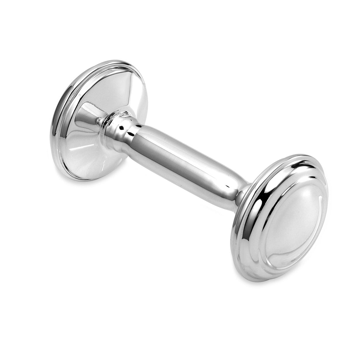 Personalized Sterling Silver Baby Rattle Keepsake – Made in Italy