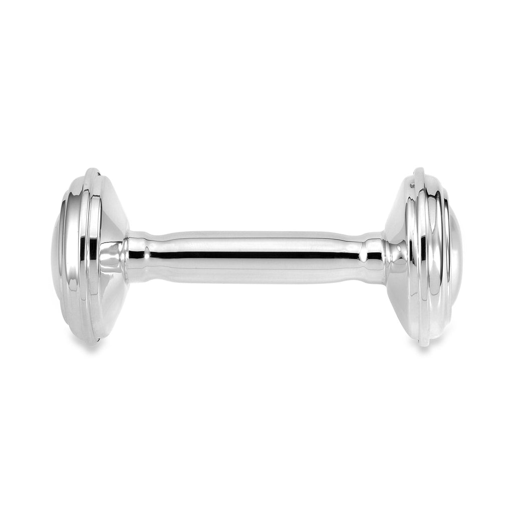 Personalized Sterling Silver Baby Rattle Keepsake – Made in Italy