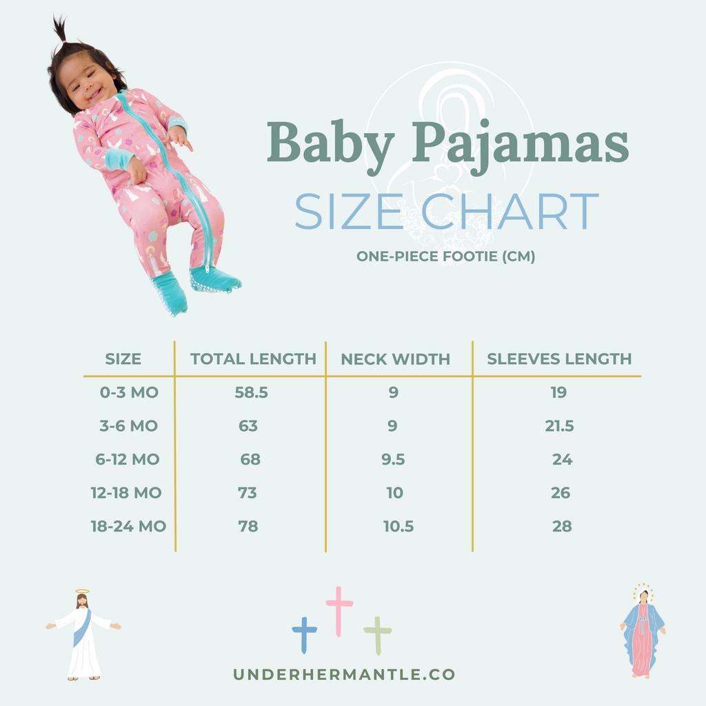 Baby Prayer Print Bamboo Footed Pajamas