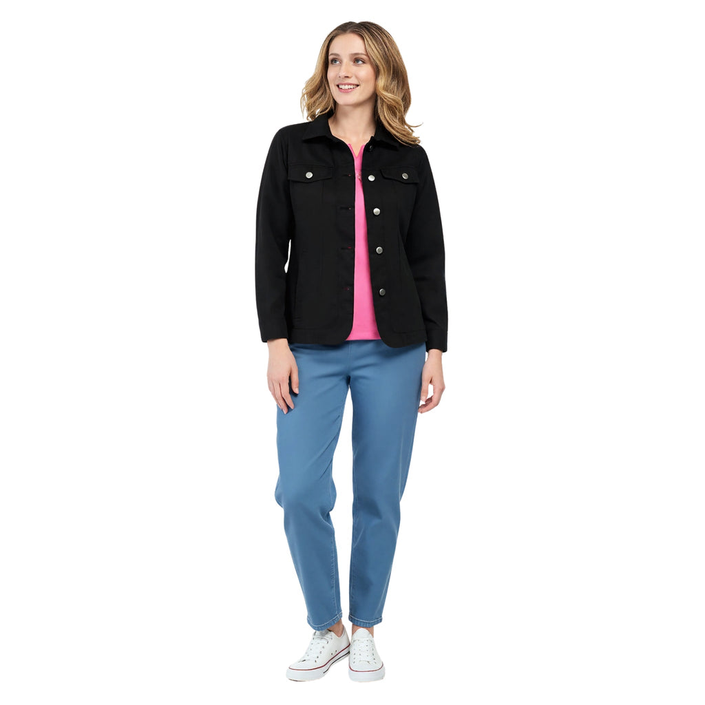 Women's Brushed Twill Button-Front Jacket