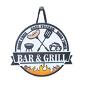 Bar & Grill Sign for Outdoor Patio Kitchens