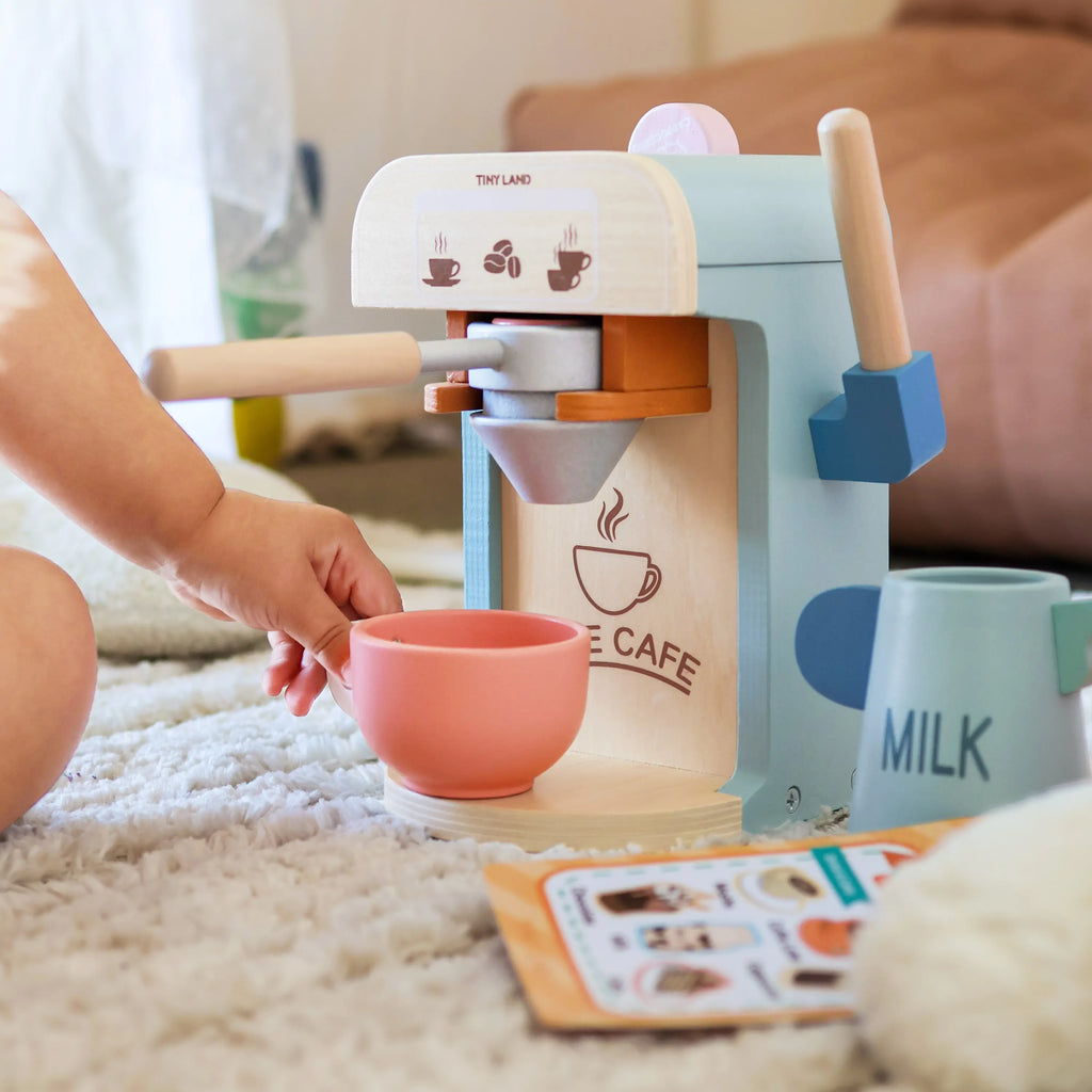 Tiny Land Wooden Play Coffee Maker Set
