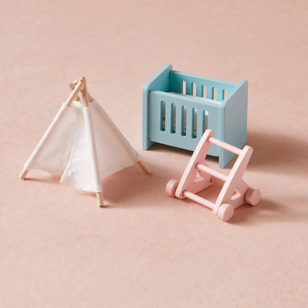 Tiny Land Sweetwood Wooden Dollhouse with Furniture – No Dolls