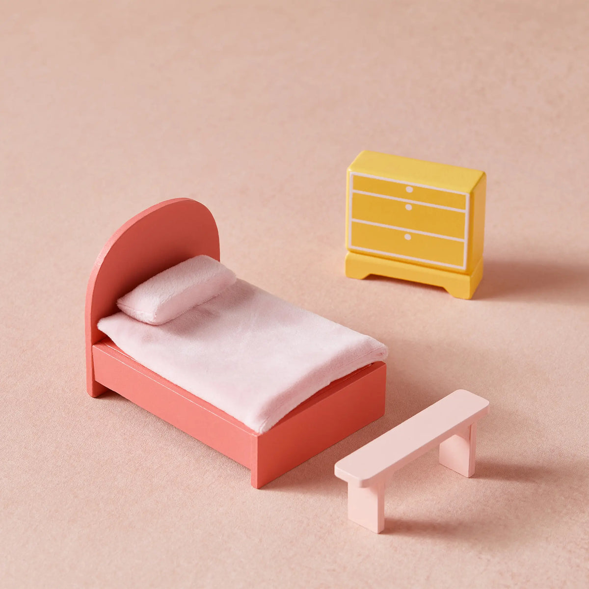 Tiny Land Sweetwood Wooden Dollhouse with Furniture – No Dolls