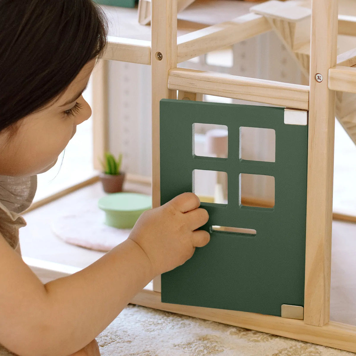 Tiny Land Sweetwood Wooden Dollhouse with Furniture – No Dolls