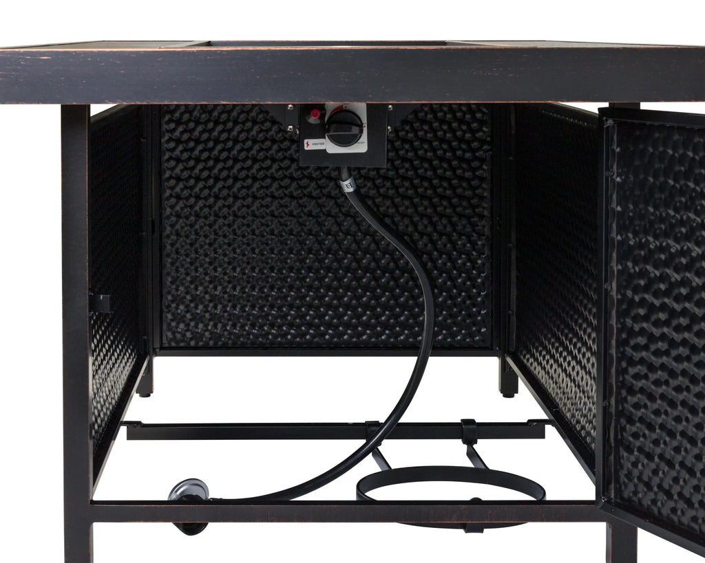 Weyland Rectangular Aluminum LPG Fire Pit