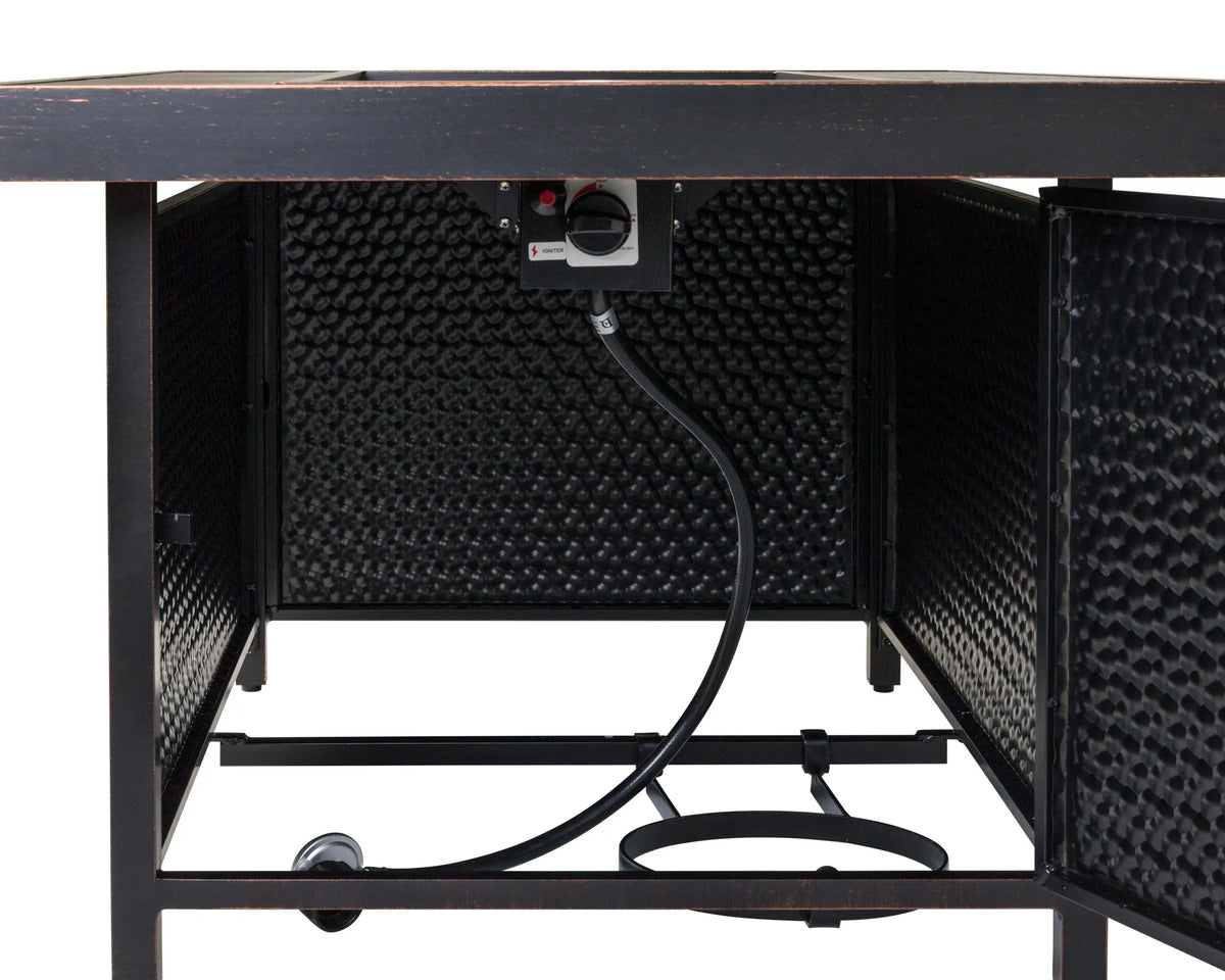 Weyland Rectangular Aluminum LPG Fire Pit