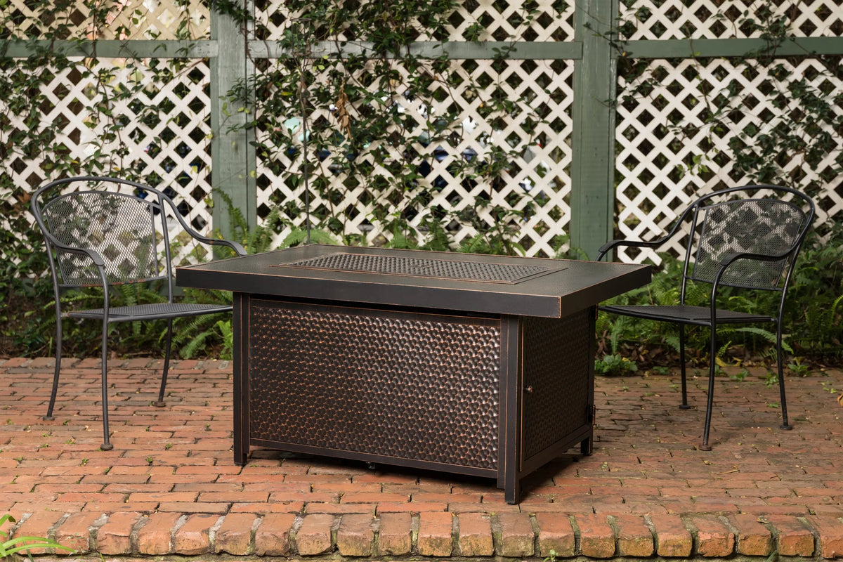 Weyland Rectangular Aluminum LPG Fire Pit