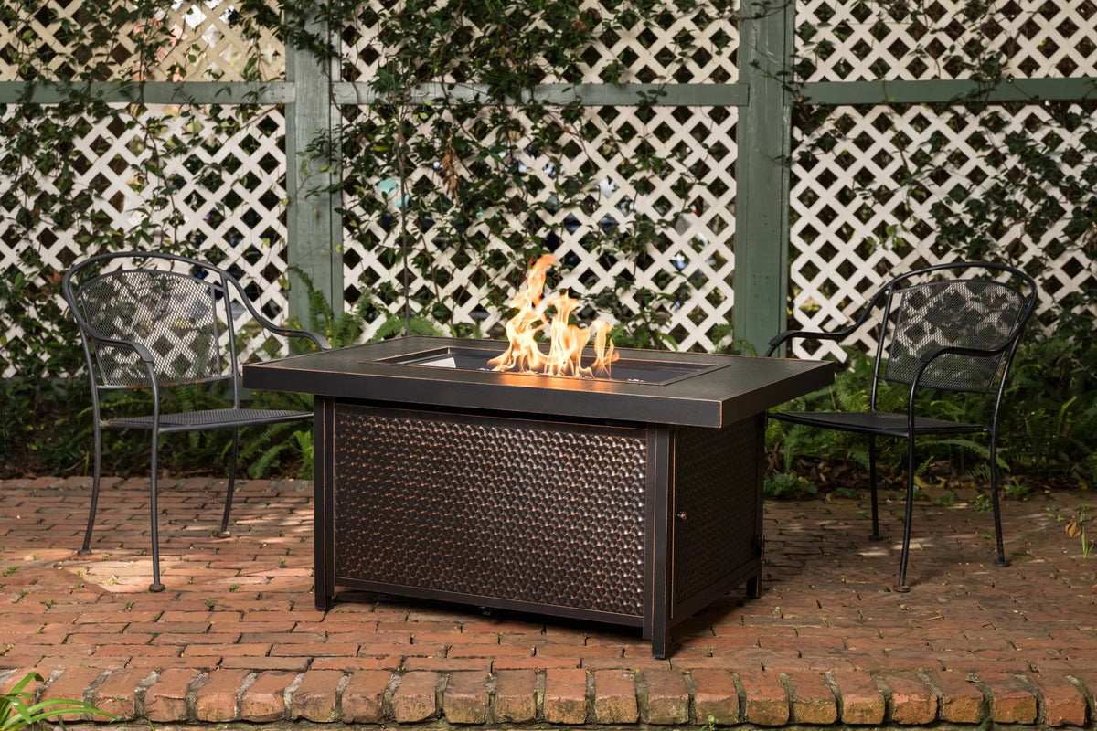 Weyland Rectangular Aluminum LPG Fire Pit