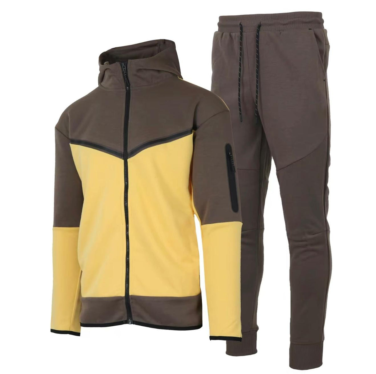 Men’s Two-Tone UltraTech Fleece Hoodie & Joggers Tracksuit