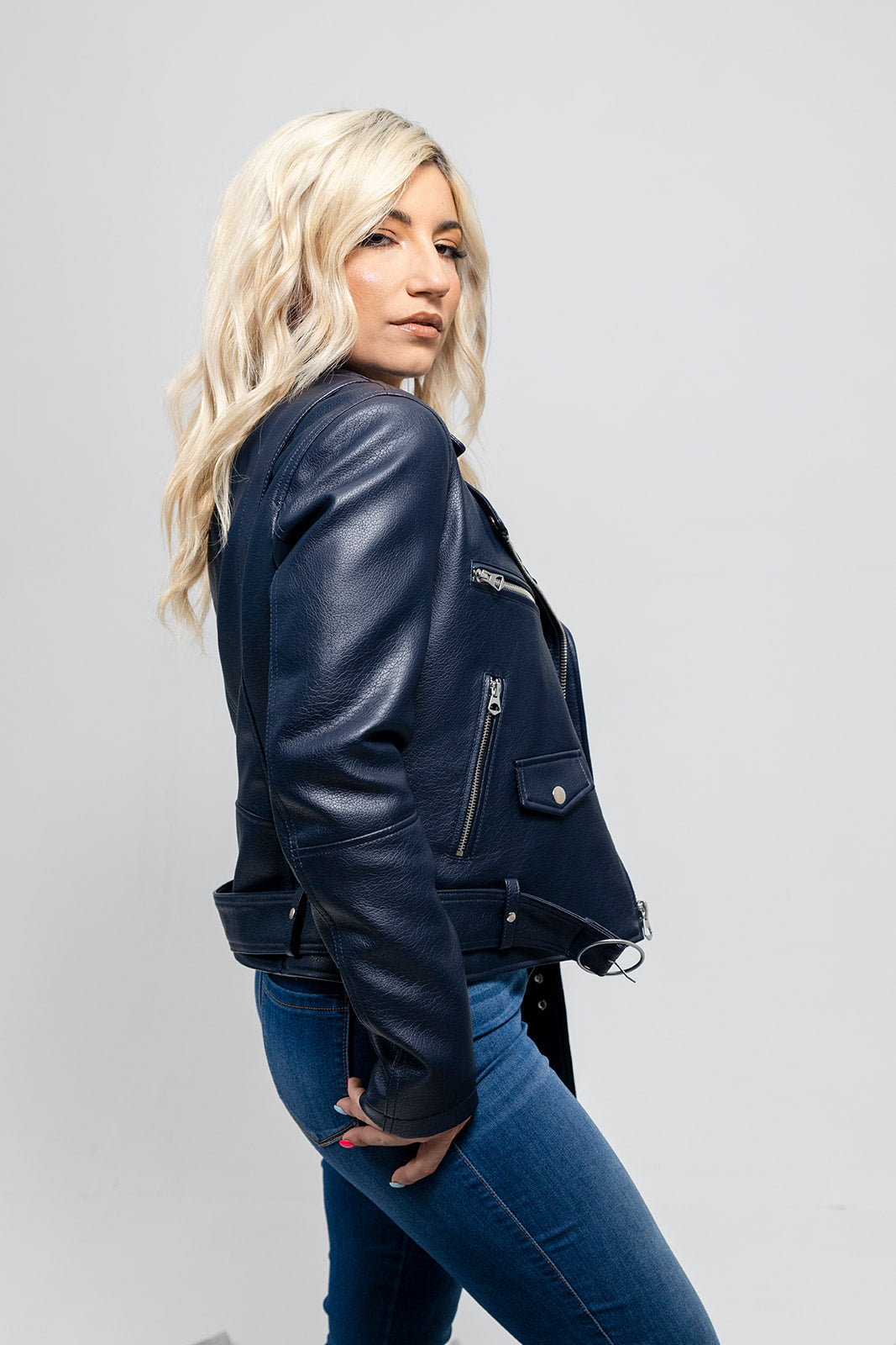 Remy Women's Faux-Leather Moto Jacket