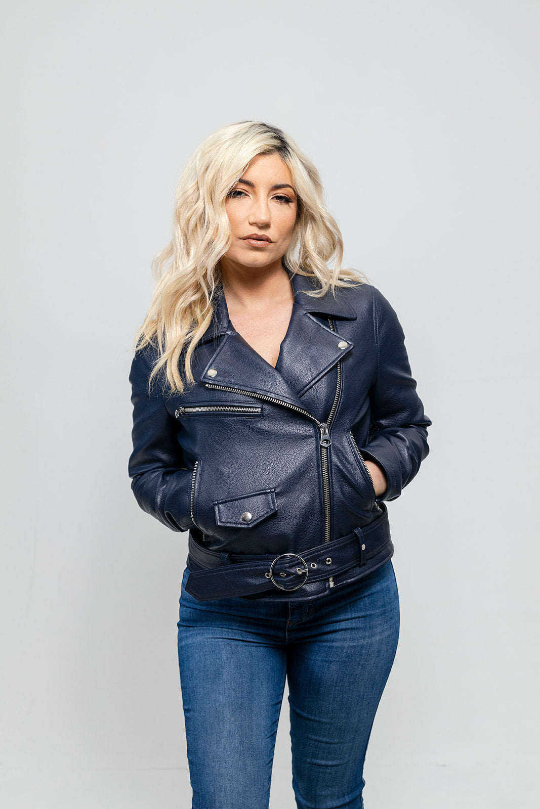 Remy Women's Faux-Leather Moto Jacket