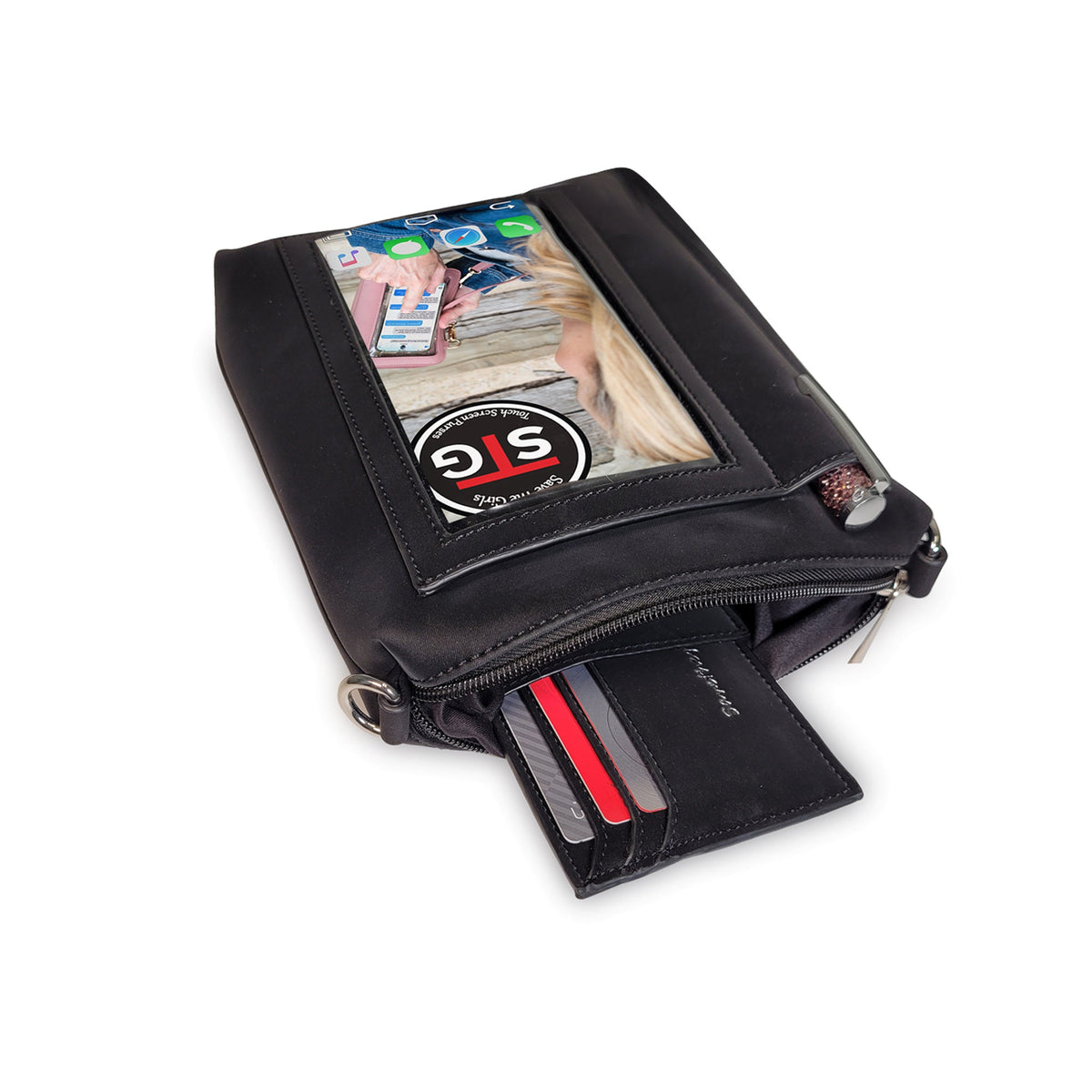 Zoe RFID Touchscreen Crossbody Purse