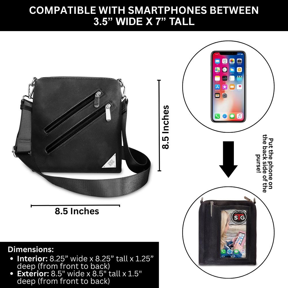 Zoe RFID Touchscreen Crossbody Purse