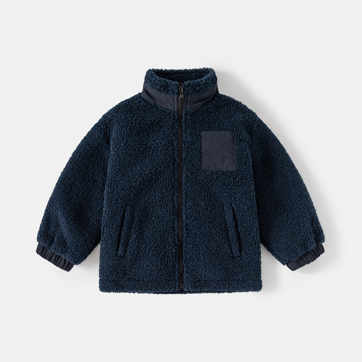 Boys’ Fleece Stand-Collar Coat