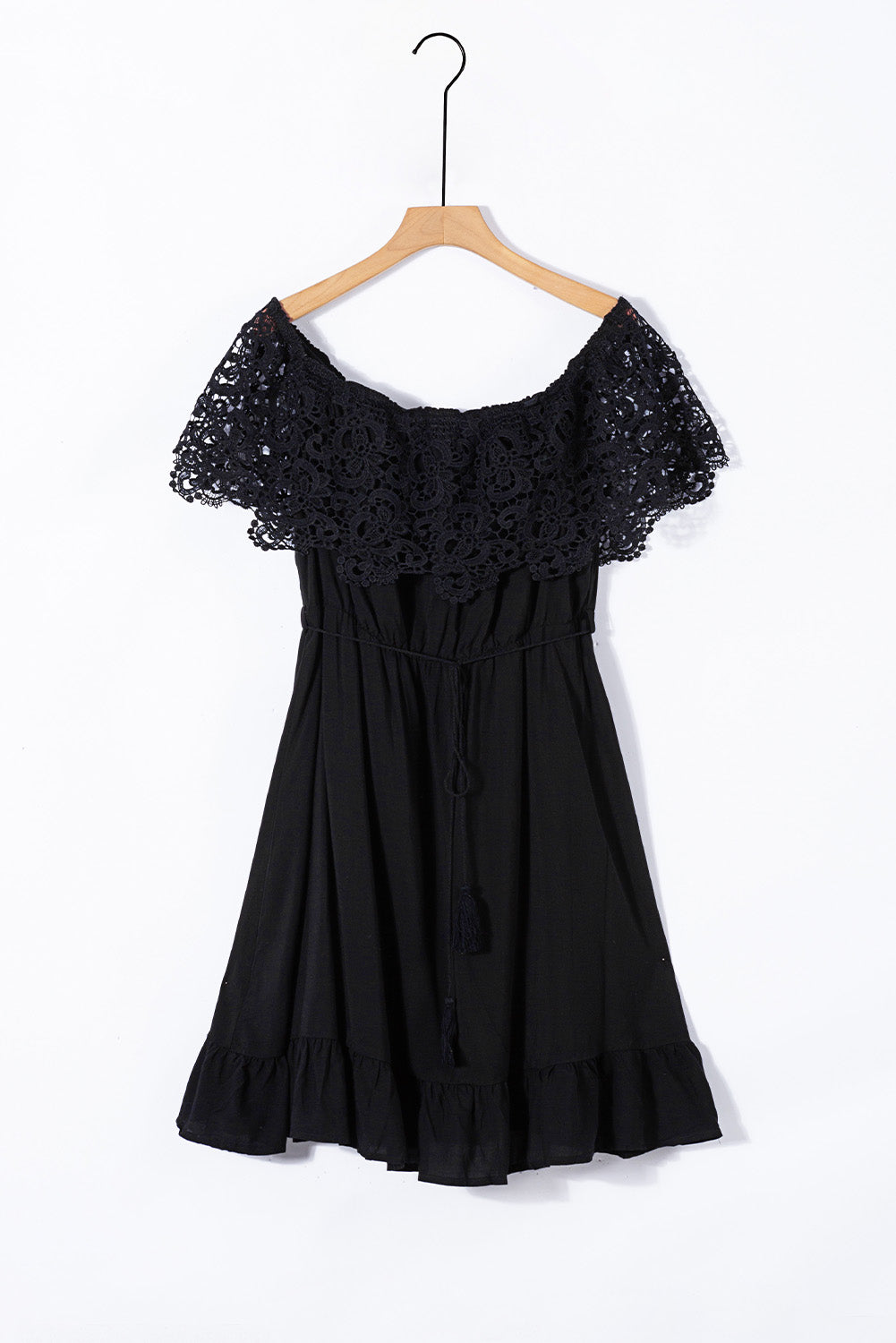 Women's Plus Size Off-Shoulder Lace-Sleeve Dress