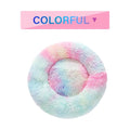 Washable Plush Donut Pet Bed – Calming Cushion for Cats & Dogs