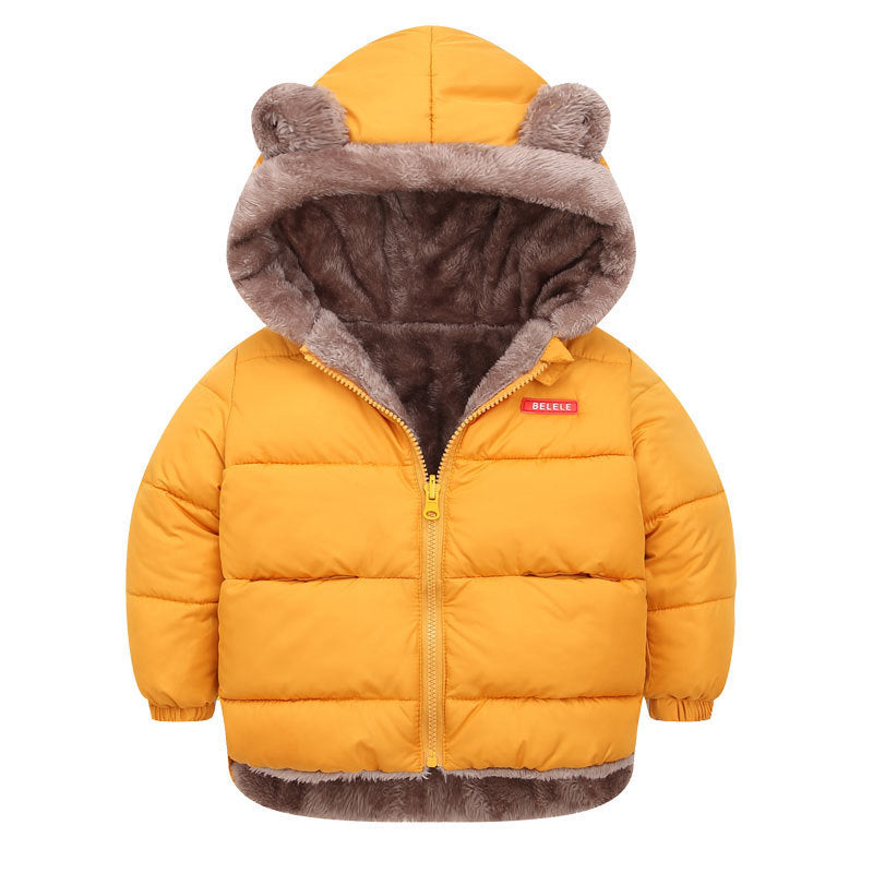 Boys’ Reversible Cotton-Padded Winter Jacket
