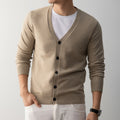 Men's Classic V-Neck Knit Cardigan