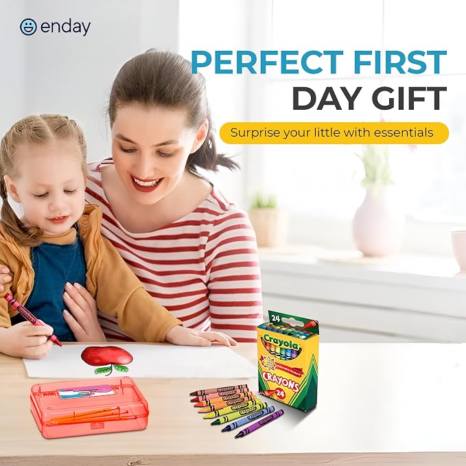 Enday K–5 School Supplies Kit, 83 Pieces