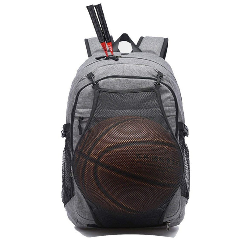 Basketball Backpack with Ball Net & Laptop Storage
