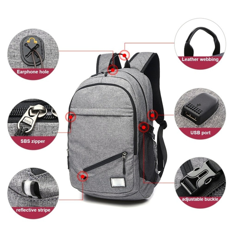 Basketball Backpack with Ball Net & Laptop Storage