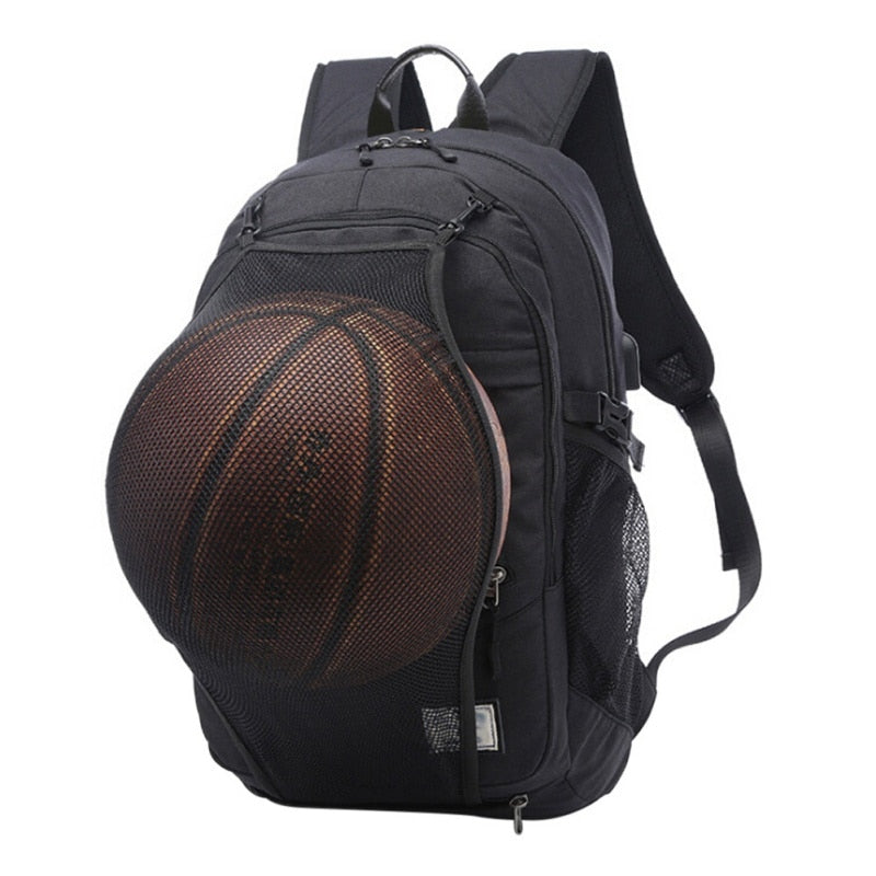Basketball Backpack with Ball Net & Laptop Storage