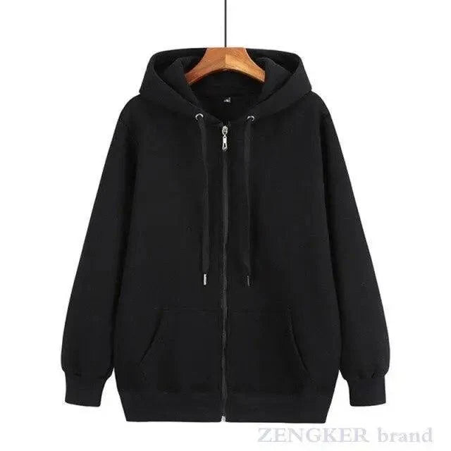 Men's Plus Size Zip-Up Fleece Hoodie