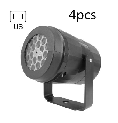 Christmas Party Lights Snowflake Projector Light Led Stage Light Rotating Christmas Pattern