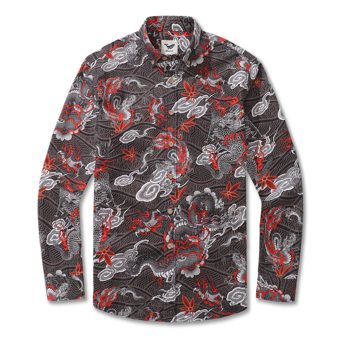 Men's Dragon's Flight Cotton Hawaiian Shirt