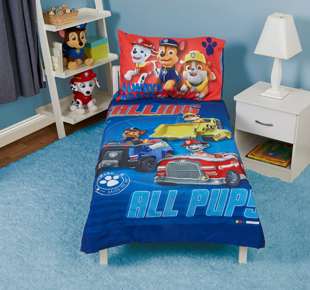 NoJo PAW Patrol Calling All Pups Toddler Bedding — 4 Pieces