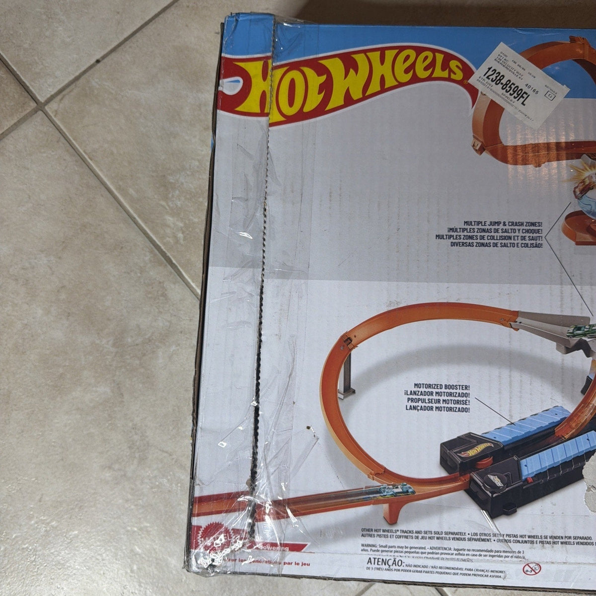 Hot Wheels Sky Crash Tower Motorized Track Set