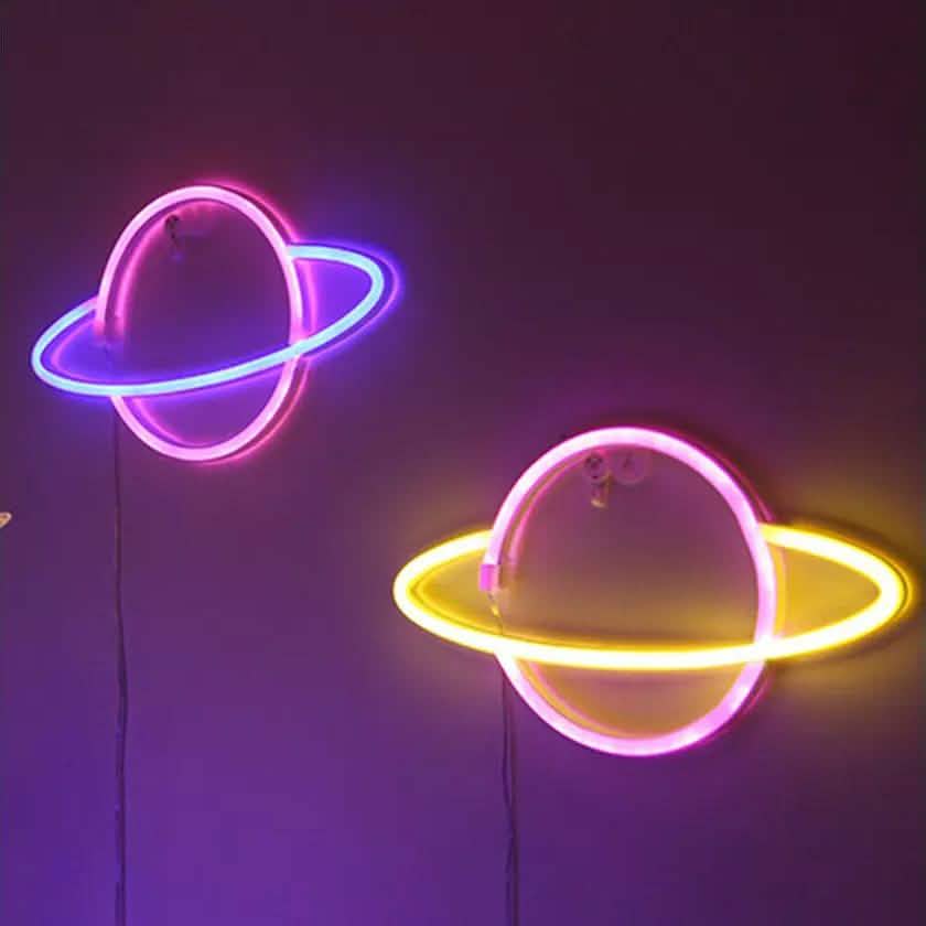 Battery & USB Powered LED Neon Wall Light Sign