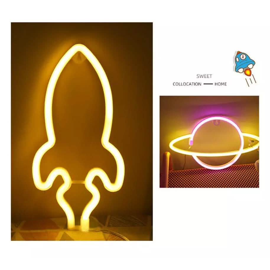 Battery & USB Powered LED Neon Wall Light Sign