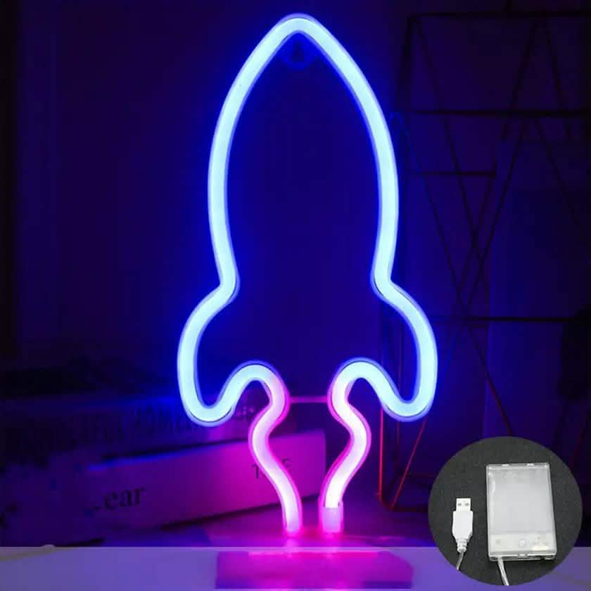 Battery & USB Powered LED Neon Wall Light Sign