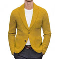 Men's Lapel-Collar Knit Cardigan Jacket